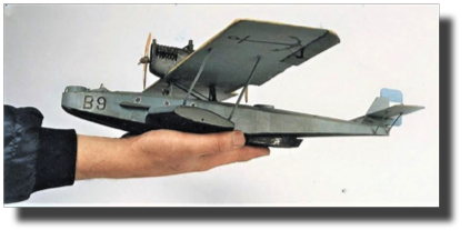 Dornier Do J Wal. Scratch built by Guillermo Rojas Bazan. 1:40 scale model. Museo Naval de la Nación.